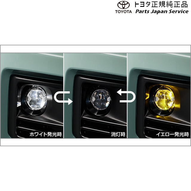 50系ラブフォー バイカラーLEDフォグランプ(切り替え式)(設定1) トヨタ MXAA54 MXAA52 AXAH54 AXAH52 50RAV4 TOYOTA