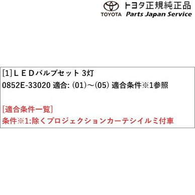 70系カムリ LEDバルブセット(3灯) トヨタ AXVH70 AXVH75 70camry TOYOTA_2