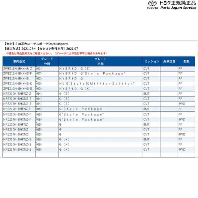 210系カローラスポーツ ウェルカムライト(運転席･助手席側) トヨタ ZWE213H NRE210H NRE214H 210corollasport  TOYOTA｜au PAY マーケット