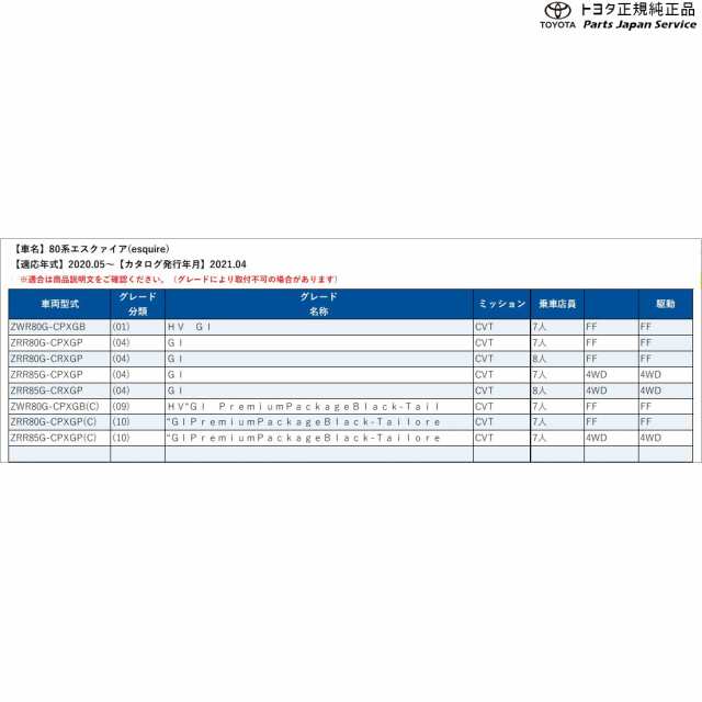 80系エスクァイア エアロパッケージ トヨタ ZWR80G ZRR80G ZRR85G 80esquire TOYOTAの通販はau PAY  マーケット - パーツジャパンサービス | au PAY マーケット－通販サイト