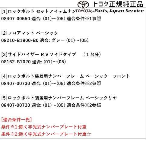 900系ルーミー ベーシック｢いちおし｣セット(タイプF) トヨタ M910A