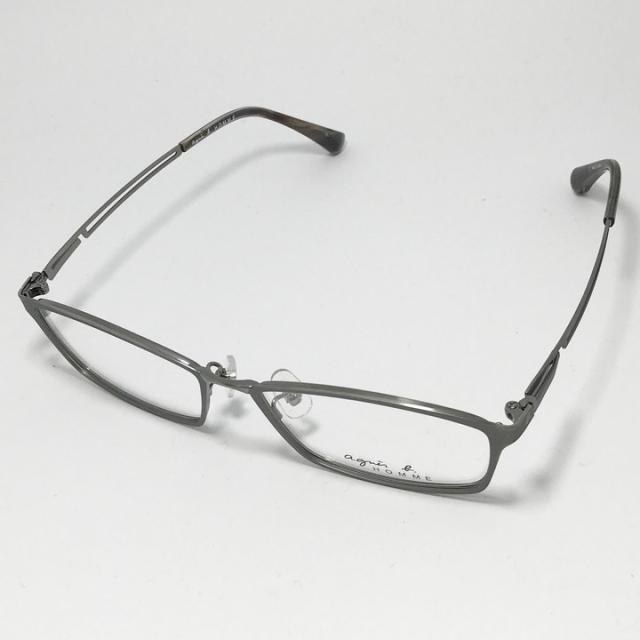 agnes b. HOMME アニエス・ベー オム メンズ 眼鏡 メガネ フレーム サングラス 52-0025-3 サイズ55 度付可 ガンメタ リビジョン製レンズでお好きなサングラス作成可能 agnes b. HOMME アニエス・ベー オム メンズ 眼鏡 メガネ フレーム