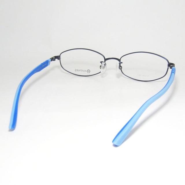 AMIPARIS アミパリ 軽量 眼鏡 メガネ メタル フレーム サングラス TS5191-18-50 度付可 マットダークブルー リビジョン製レンズでお好きなサングラス作成可能