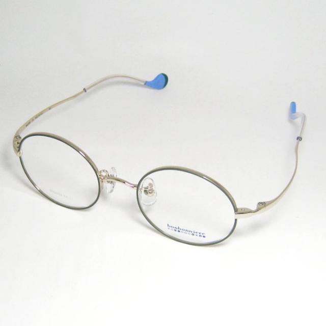 BONBONNIERE ボンボニエール AMIPARIS アミパリ 日本製 子供用 ジュニア 眼鏡 メガネ フレーム サングラス BN2039-23-43 度付可 グリーン ゴールド リビジョン製レンズでお好きなサングラス作成可能