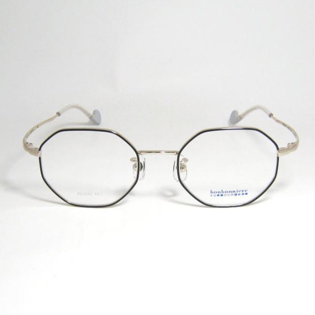 BONBONNIERE ボンボニエール AMIPARIS アミパリ 日本製 子供用 ジュニア 眼鏡 メガネ フレーム サングラス BN2040-33-44 度付可 ブラック ゴールド リビジョン製レンズでお好きなサングラス作成可能