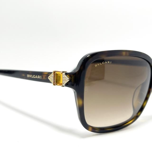 [ BVLGARI ] ブルガリ サングラス BV8150BF-504/13 BV8150BF-50413 ブラウンデミ ハバナ イタリア製 ボストン ウェリントン レディース 純正メガネ拭き付き ロゴ入り