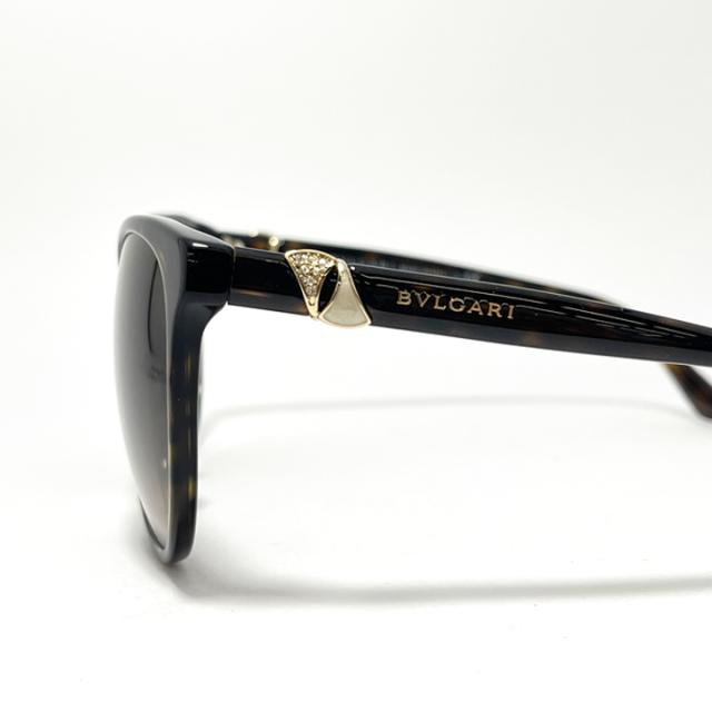 [ BVLGARI ] ブルガリ サングラス BV8175BF-504/13  BV8175BF-50413 ブラウンデミ ハバナ イタリア製 ボストン ウェリントン レディース 純正メガネ拭き付き ロゴ入り