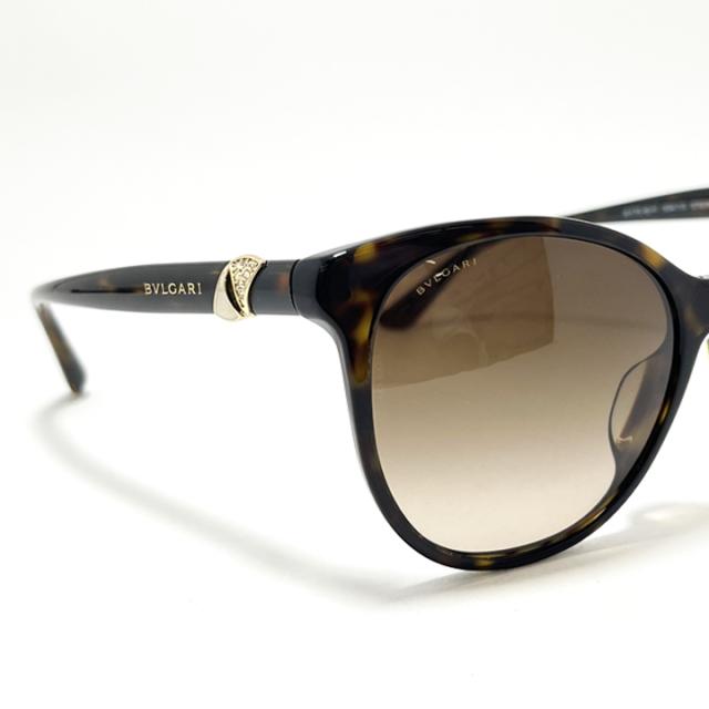 [ BVLGARI ] ブルガリ サングラス BV8175BF-504/13  BV8175BF-50413 ブラウンデミ ハバナ イタリア製 ボストン ウェリントン レディース 純正メガネ拭き付き ロゴ入り