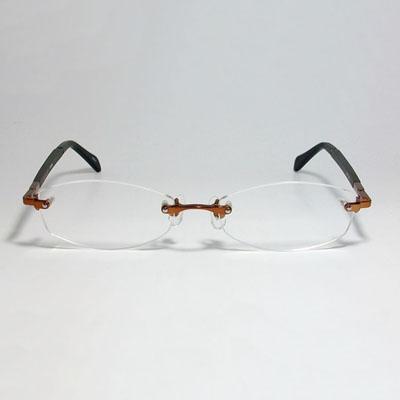 CHRONIC クロニック ガリレオモデル 福山モデル 眼鏡 メガネ フレーム CH046-3 サイズ55 度付可 ブラウン 縁無し
