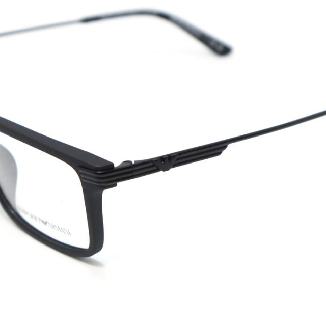 Emporio Armani エンポリオ アルマーニ 眼鏡 メガネ フレーム サングラス EA3268U-5001-55 度付可 マットブラック リビジョン製レンズでお好きなサングラス作成可能