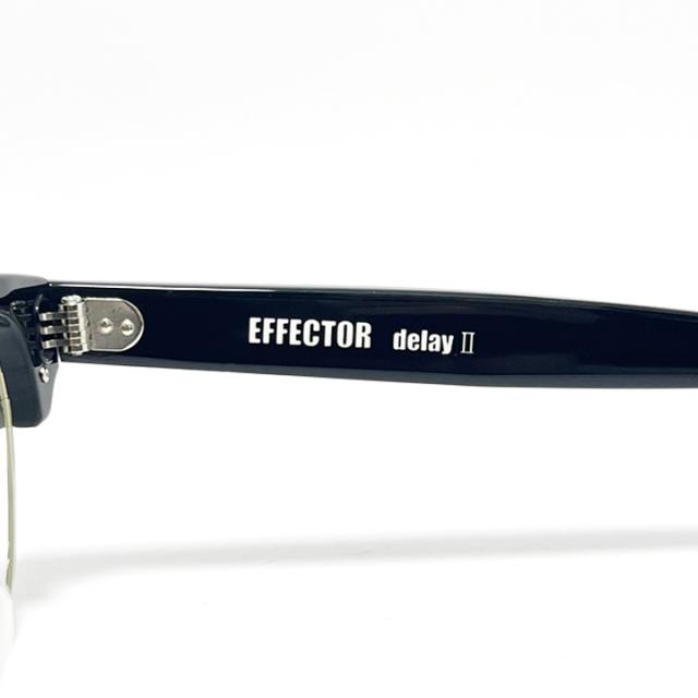 EFFECTOR エフェクター クラシック 眼鏡 メガネ フレーム サングラス デュレイ2 delay2-BK DELAY2-BK 度付可 ブラック リビジョン製レンズでお好きなサングラス作成可能_4