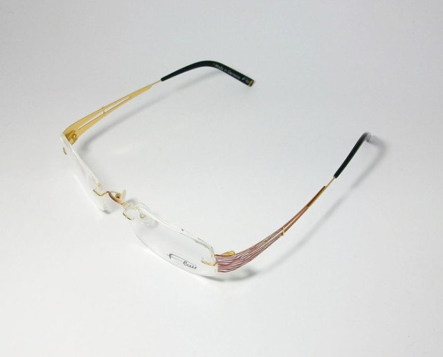 FLAIR フレアー 眼鏡 メガネ フレーム 軽量 メガネ フレーム FLAIR158-504 サイズ51 度付可 ゴールド　レッド 縁なし｜au  PAY マーケット