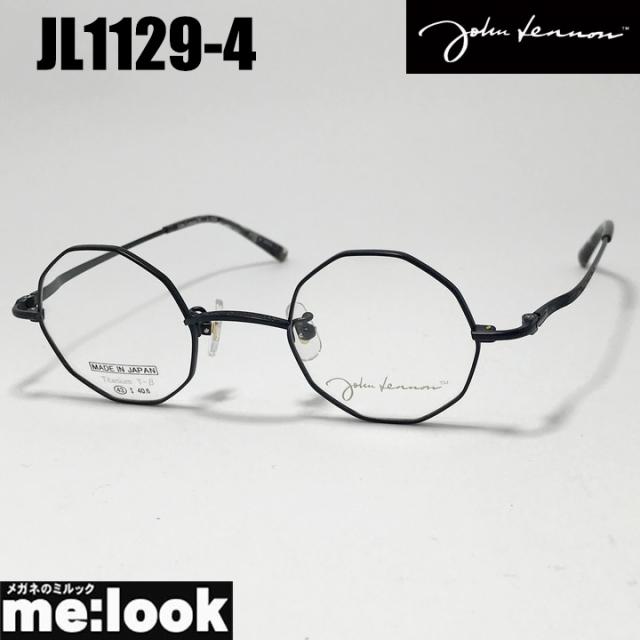 John Lennon ジョンレノン 日本製 made in Japan 丸メガネ クラシック 眼鏡 メガネ フレーム サングラス JL1129-4-43 度付可 マットブラック リビジョン製レンズでお好きなサングラス作成可能