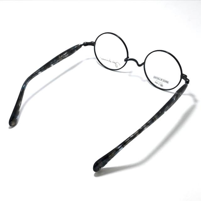 [ John Lennon ] ジョンレノン 度付可 日本製 made in Japan 丸メガネ クラシック 眼鏡 フレーム サングラス JL1137-4-46 マットブラック / ブラックデミ リビジョン製レンズでお好きなサングラス作成可能