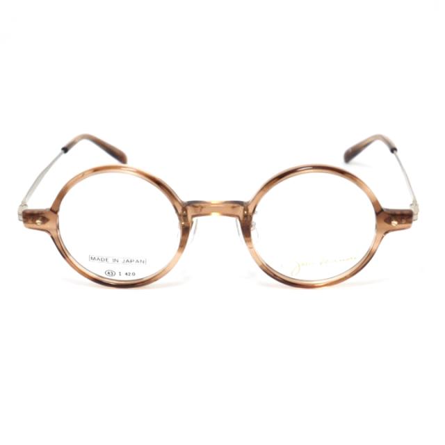 John Lennon ジョンレノン 日本製 made in Japan 丸メガネ クラシック 眼鏡 メガネ フレーム サングラス JL6022-4-43 度付可 ブラウンササ リビジョン製レンズでお好きなサングラス作成可能