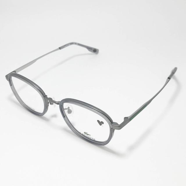 LACOSTE ラコステ 眼鏡 メガネ フレーム サングラス L2517LB-035-49 度付可 トランスペアレントグレー リビジョン製レンズでお好きなサングラス作成可能