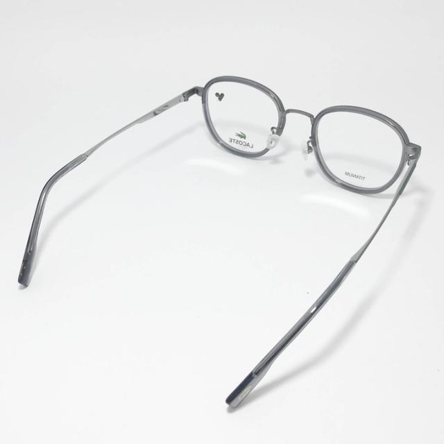 LACOSTE ラコステ 眼鏡 メガネ フレーム サングラス L2517LB-035-49 度付可 トランスペアレントグレー リビジョン製レンズでお好きなサングラス作成可能