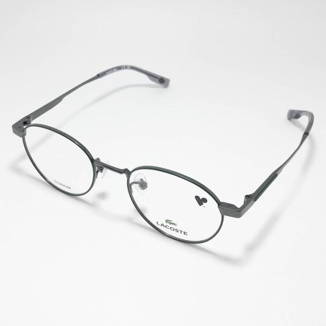 LACOSTE ラコステ 眼鏡 メガネ フレーム サングラス L2518LB-039-47 度付可 グレー グリーン リビジョン製レンズでお好きなサングラス作成可能