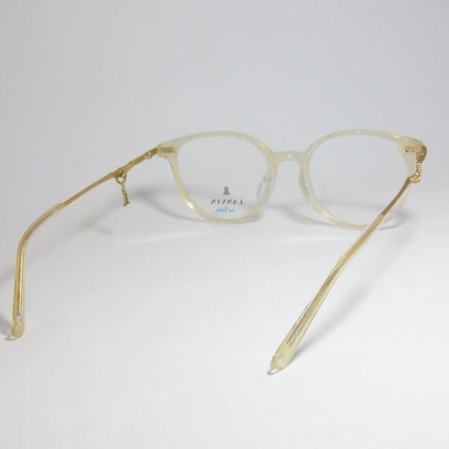 LANVIN ランバン 日本製 made in Japan 眼鏡 メガネ フレーム サングラス VLB005J-0702-51 度付可 シャイニーライトホワイト リビジョン製レンズでお好きなサングラス作成可能