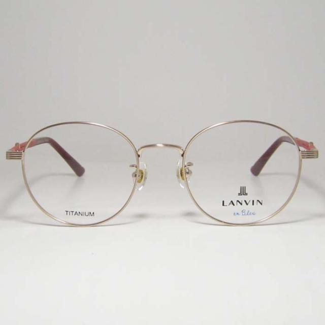 LANVIN ランバン 眼鏡 メガネ フレーム サングラス VLB017J-0K3R-50 度付可 ゴールド リビジョン製レンズでお好きなサングラス作成可能