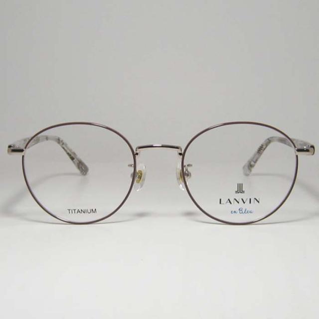 LANVIN ランバン 眼鏡 メガネ フレーム サングラス VLB025J-0K1B-49 度付可 ブラウン　ゴールド リビジョン製レンズでお好きなサングラス作成可能