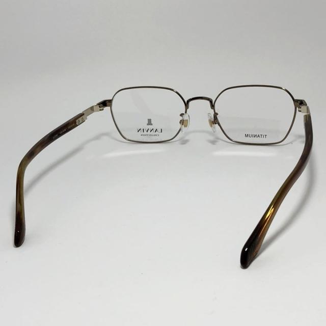 LANVIN ランバン 日本製 made in Japan メンズ 眼鏡 メガネ フレーム サングラス VLC076J-0C3B-52 度付可 ブラウン リビジョン製レンズでお好きなサングラス作成可能