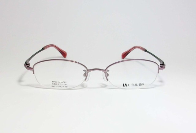 AMIPARIS アミパリ　ラウレア LAULEA　日本製 JAPAN 形状安定フレーム　眼鏡 メガネ メタル フレーム　LA4024-PK-50  度付可　マットピン｜au PAY マーケット