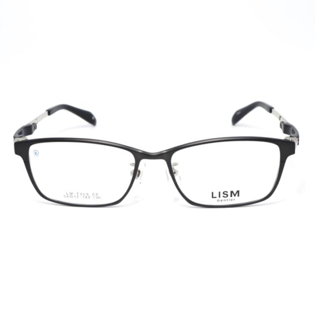 LISM リスム 眼鏡 メガネ フレーム サングラス LM7303-2-54 度付可 マットブラック / シルバー リビジョン製レンズでお好きなサングラス作成可能
