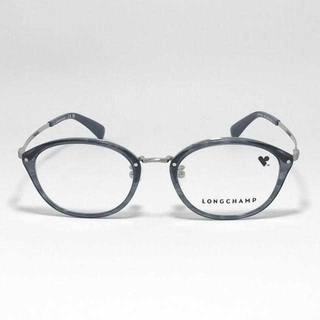 LONGCHAMP ロンシャン 眼鏡 メガネ フレーム サングラス LO2701LBJ-036-48 度付可 グレーホーン リビジョン製レンズでお好きなサングラス作成可能