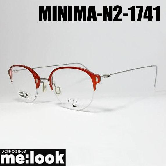 MINIMA ミニマ 軽量 ハイブリット 眼鏡 メガネ フレーム MINIMA-HYBRID2-N2 度付可 メタルレッド リビジョン製レンズでお好きなサングラス作成可能