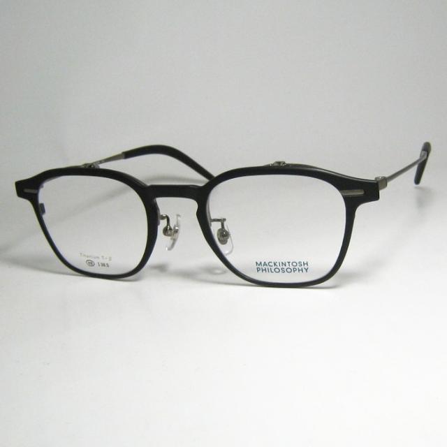 MACKINTOSH PHILOSOPHY マッキントッシュ フィロソフィー 跳ね上げ ハネアゲ 眼鏡 メガネ フレーム サングラス MP3008-3-48 度付可 マットブラック/ アンティークゴールド リビジョン製レンズでお好きなサングラス作成可能