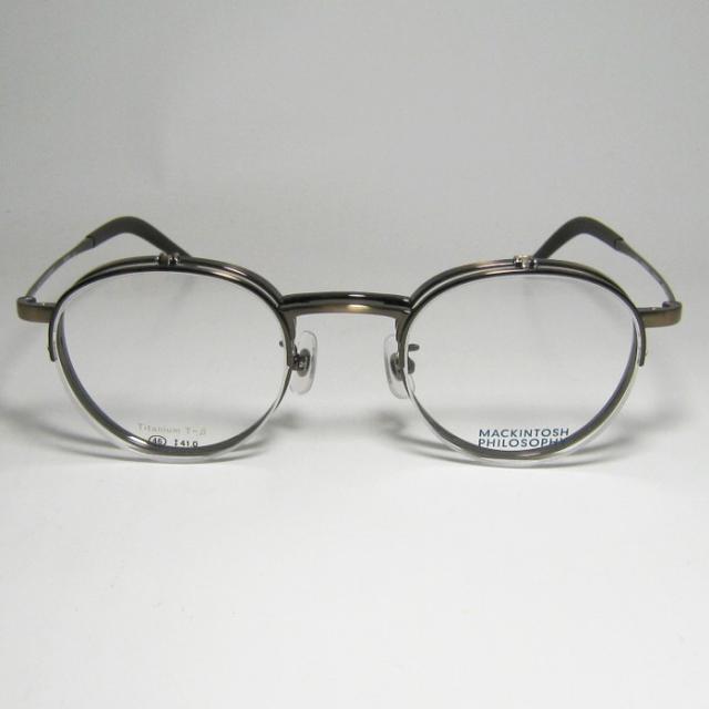 MACKINTOSH PHILOSOPHY マッキントッシュ フィロソフィー 跳ね上げ ハネアゲ 眼鏡 メガネ フレーム サングラス MP3009-2-46 度付可 アンティークゴールド リビジョン製レンズでお好きなサングラス作成可能