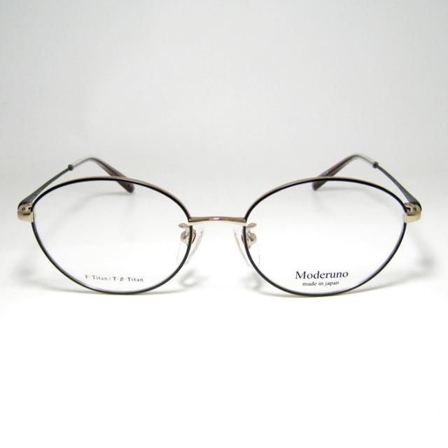 Moderuno モデルノ 日本製 JAPAN 眼鏡 メガネ フレーム サングラス MD7076-4-51 度付可 ブラック ゴールド リビジョン製レンズでお好きなサングラス作成可能 Moderuno モデルノ 日本製 JAPAN 眼鏡 メガネ フレーム サングラス