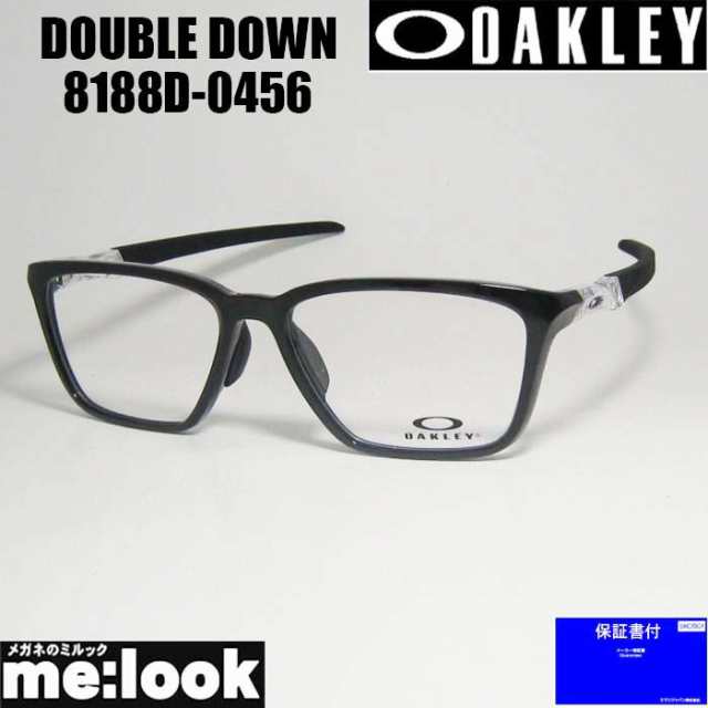 OAKLEY オークリー OX8188D-0456 眼鏡 メガネ フレーム DOUBLE DOWN ダブルダウン ブラックインク ASIAN FIT 度付可 リビジョン製レンズでお好きなサングラス作成可能の通販は 13,536円