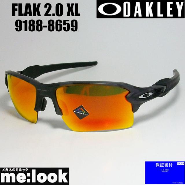 【付属品有り】Oakley スポーツサングラス FLAK ブラック 9188 Flak オークリー サングラス 国内正規品 フラック 2 XL OO9188
