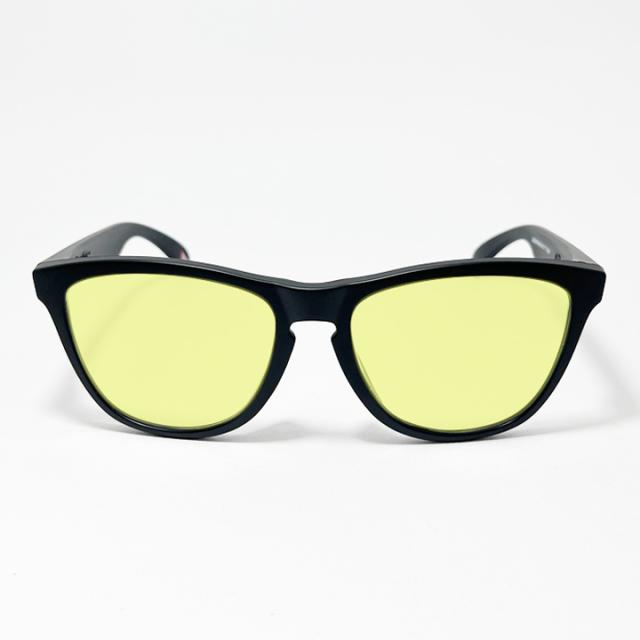 [ OAKLEY × ReVision ] オークリー サングラス 9245-S-RECY 9245 ブラック イエロー FROGSKINS / フロッグスキン ReVision製レンズ Classic Yellow 9245-D054, 9245-8754などのフレームを使用 マットブラック ASIAN FIT / アジアンフィット
