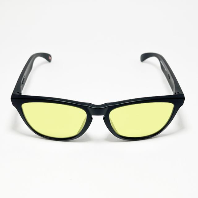 [ OAKLEY × ReVision ] オークリー サングラス 9245-S-RECY 9245 ブラック イエロー FROGSKINS / フロッグスキン ReVision製レンズ Classic Yellow 9245-D054, 9245-8754などのフレームを使用 マットブラック ASIAN FIT / アジアンフィット
