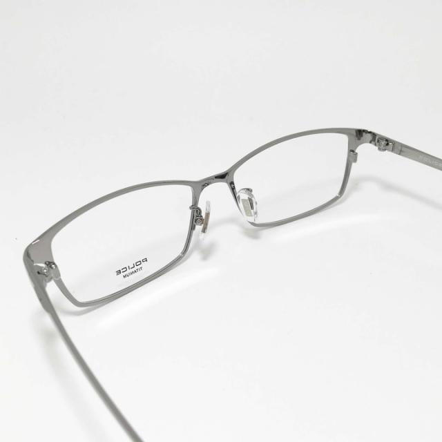 POLICE ポリス 眼鏡 メガネ フレーム サングラス VPLR35J-0568-54 度付可 シャイニーガンメタル リビジョン製レンズでお好きなサングラス作成可能 POLICE ポリス 眼鏡 メガネ フレーム サングラス VPLR35J-0568-54 度付