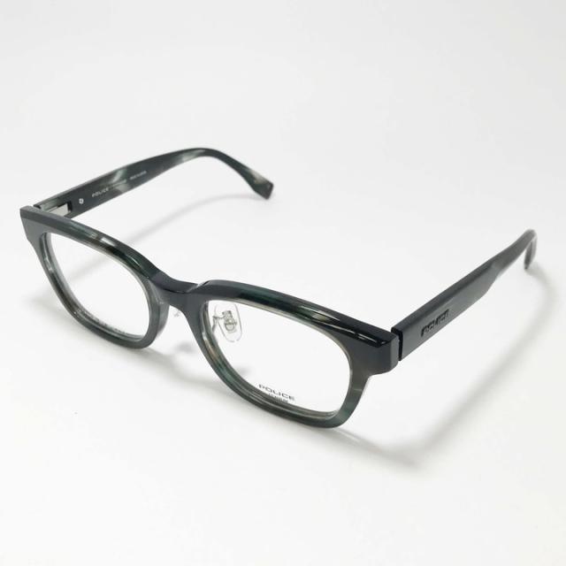 POLICE ポリス 眼鏡 メガネ フレーム サングラス VPLU52J-04BP-50 度付可 グリーンデミ リビジョン製レンズでお好きなサングラス作成可能 POLICE ポリス 眼鏡 メガネ フレーム サングラス VPLU52J-04BP-50 度付
