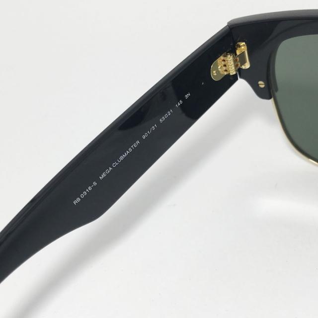 RayBan レイバン MEGA CLUBMASTER メガ クラブマスター 大きいサイズ ラージサイズ サングラス RB0316S-90131　RB0316S-901/31 ブラック