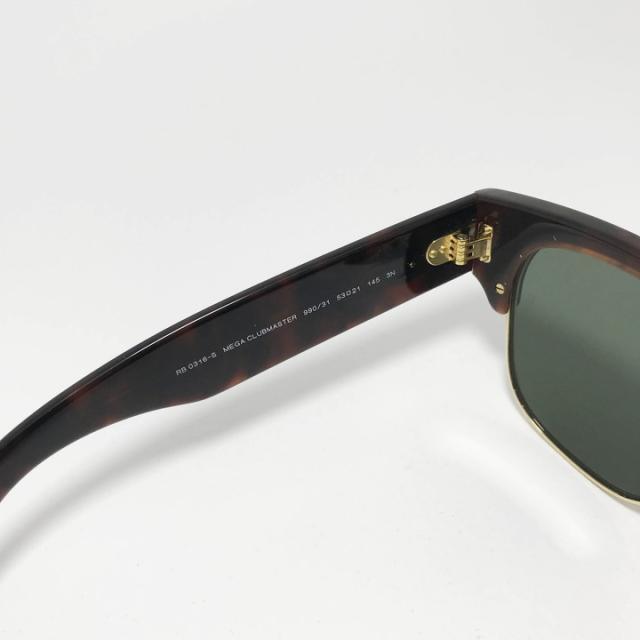 RayBan レイバン MEGA CLUBMASTER メガ クラブマスター 大きいサイズ ラージサイズ サングラス  RB0316S-99031　RB0316S-990/31 ブラウンデミ