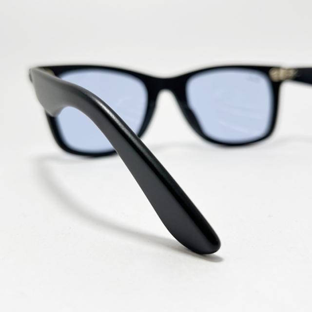 Ray-Ban レイバン RB2140F ブルー サングラス クラシック マット ツヤなし マットブラック × クリスタルブルーグレー Matte Black × Crystal Blue Gray ルックスオティカジャパン正規品 WAYFARER / ウェイファーラー 52サイズ Ray-Ban レイバン RB2140F ブルー サングラス クラシック マット ツヤ
