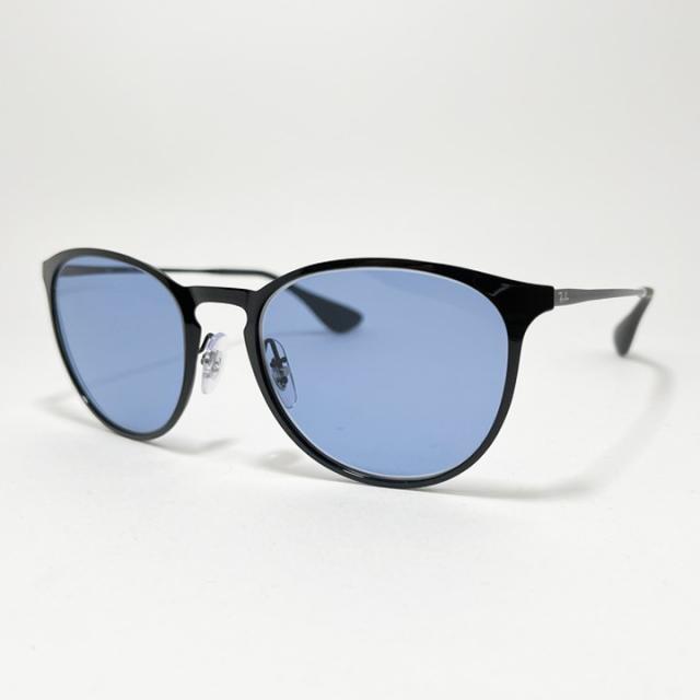 【ReVision × RayBan】レイバン RB3539-751D10 アンティークブルー ERIKA L エリカメタル サングラス ブラック 度付き対応可 軽量・軽快な掛け心地 鼻パッド ReVision × RayBan】レイバン RB3539-751D10 アンティークブルー ERIKA