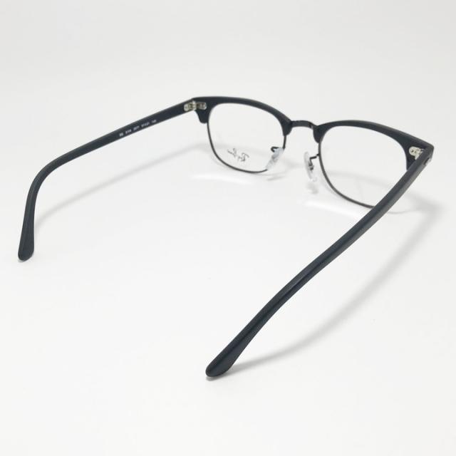 RayBan レイバン 眼鏡 メガネ フレーム CLUBMASTER クラブマスター RB5154-2077-49 RX5154-2077-49 度付可 マットブラック/ブラック リビジョン製レンズでお好きなサングラス作成可能