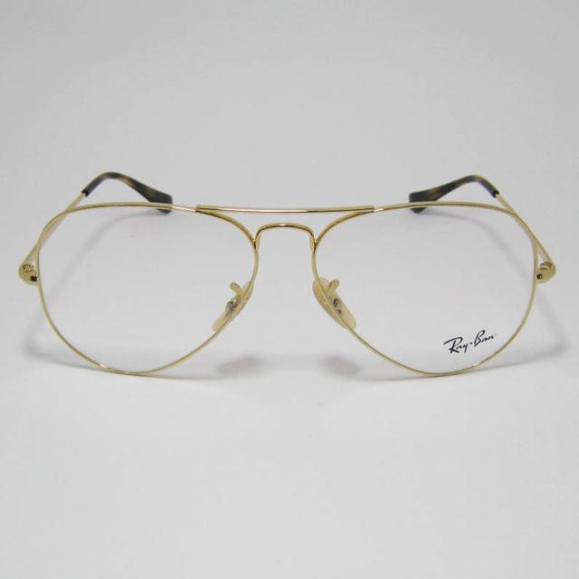 RayBan レイバン アビエーター AVIATOR 眼鏡 メガネ フレーム サングラス RB6489-2500-58 RX6489-2500-58 度付可 ゴールド リビジョン製レンズでお好きなサングラス作成可能