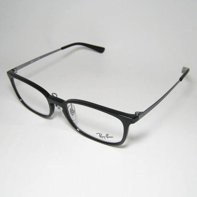 RayBan レイバン メガネ フレーム サングラス RB7182D-5985-53 度付可 RX7182D-5985-53 ブラック ブラッシュドガンメタル リビジョン製レンズでお好きなサングラス作成可能