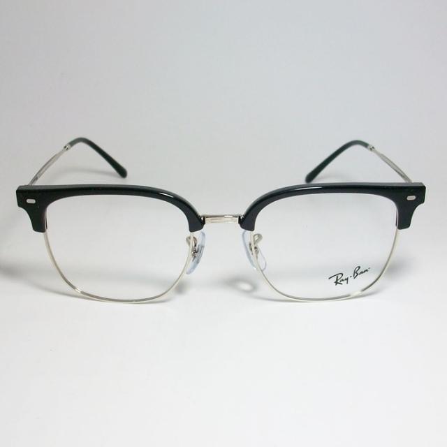 RayBan レイバン 眼鏡 メガネ フレーム ニュークラブマスター RB7216F-2000-53 RX7216F-2000-53 度付可　ブラック　シルバー
