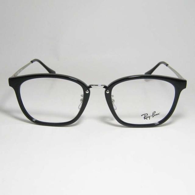 RayBan レイバン 眼鏡 メガネ フレーム サングラス RB7247D-5753-51 RX7247D-5753-51 度付可 ブラック シルバー リビジョン製レンズでお好きなサングラス作成可能