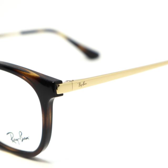 RayBan レイバン 眼鏡 メガネ フレーム サングラス RB7247D-8472-51 RX7247D-8472-51 度付可 ハバナブラウンデミ ペールゴールド リビジョン製レンズでお好きなサングラス作成可能