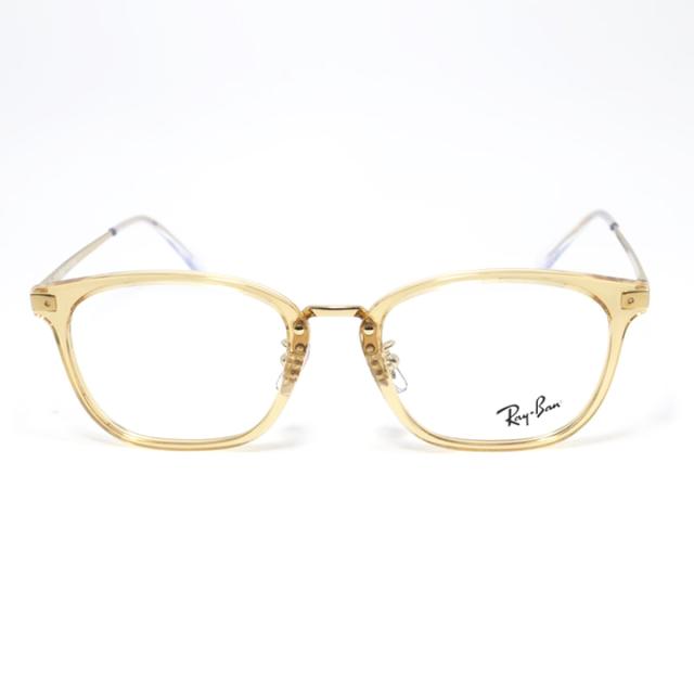 RayBan レイバン 眼鏡 メガネ フレーム サングラス RB7247D-8473-51 RX7247D-8473-51 度付可 クリアブラウン ペールゴールド リビジョン製レンズでお好きなサングラス作成可能